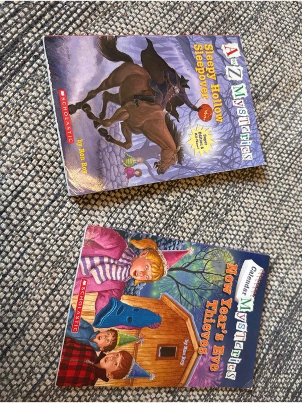 Scholastic Kids Mystery Books - Purple and Multicolor Covers